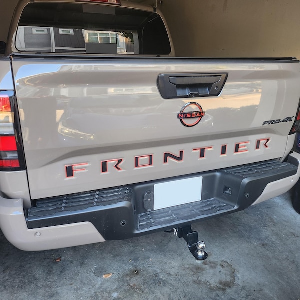 Lettere Per Portellone Posteriore Nissan Frontier 2022-2024 – Rosso Plastica Resistente Fatto USA