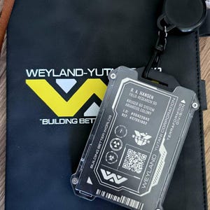 Personalised Weyland Yutani Access ID Laser Engraved Aluminium