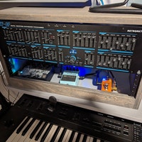 4U Studio Cabinet Slanted Recording Studio Audio Rack Rackmount Server ...