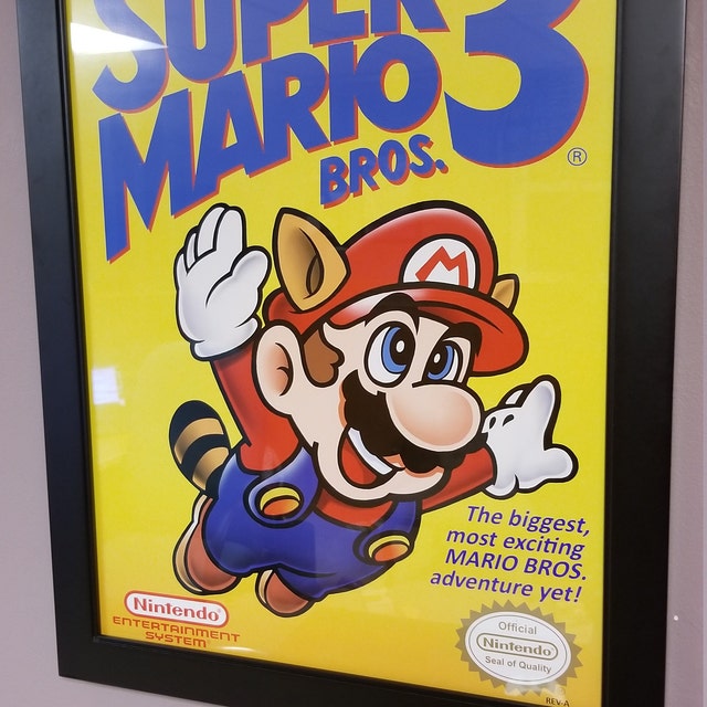 スーパーマリオブラザーズ3 NES 18 x 24インチ ビデオゲームポスター