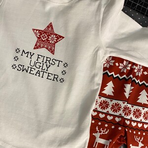 First Christmas Sweater SVG DXF PNG Jpeg My 1st Ugly Sweater Svg Xmas Sweater Design for Boy Girl Funny Winter Knit Pattern Png Jpg Etsy Singapore