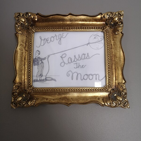 George Lassos the Moon A4 Print - Etsy