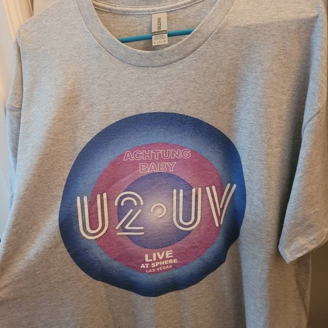 U2 Las Vegas 2 Side T Shirt Ultraviolet Sphere 2023 Classic Unisex -  TourBandTees