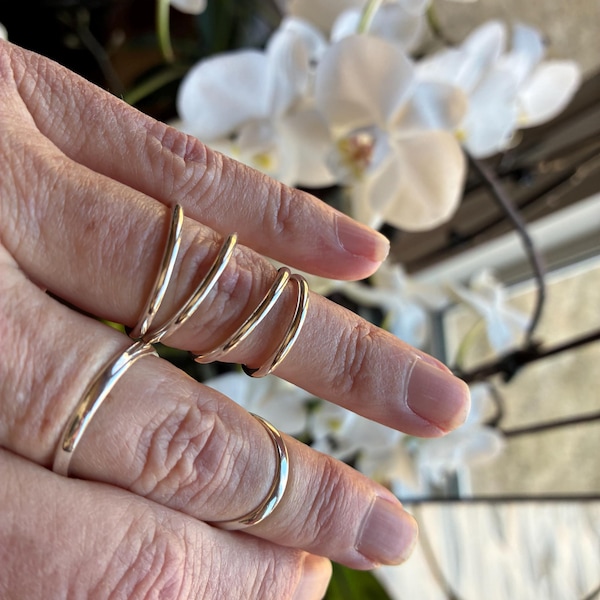 Sterling Silver Boutonniere Splint Ring: Handmade Finger Support - Etsy