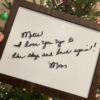 Laser Cut Handwriting Sign Personalized Sign From Handwriting or ...