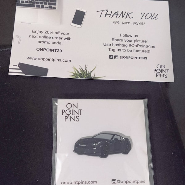 Nissan Skyline GT-R R35 (gunmetal Grey) Car Pin | Sports Race Import ...