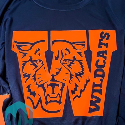 Wildcats High School SVG PNG T-shirt Design - Etsy