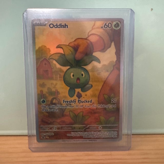 shiny oddish pokemon card Shiny Oddish 6IV-EV Trained for Pokémon Scarlet & Violet – Battle Ready –  Pokemon4Ever main image 1