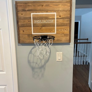 Rustic Basketball Goal, Personalized Basketball Goal, Basketball Hoop ...