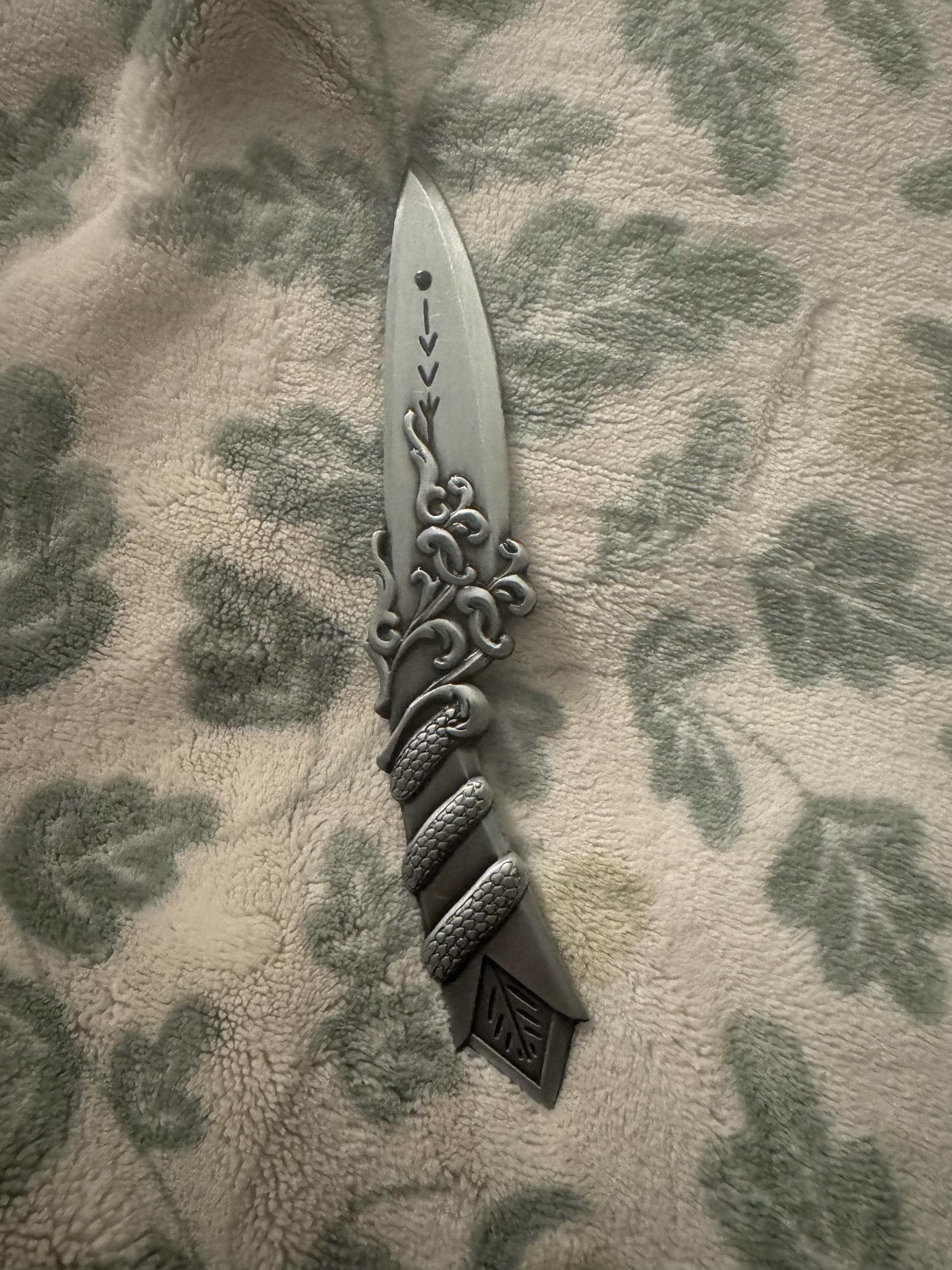 Violet Sorrengail Metal Letter Opener #4 - Replica Item, Officially Licensed The Empyrean, Fourth Wing, Iron Flame, Onyx Storm