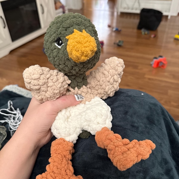 MINI Duke Duck Knotted Lovey — Crochet Duck PATTERN - Etsy