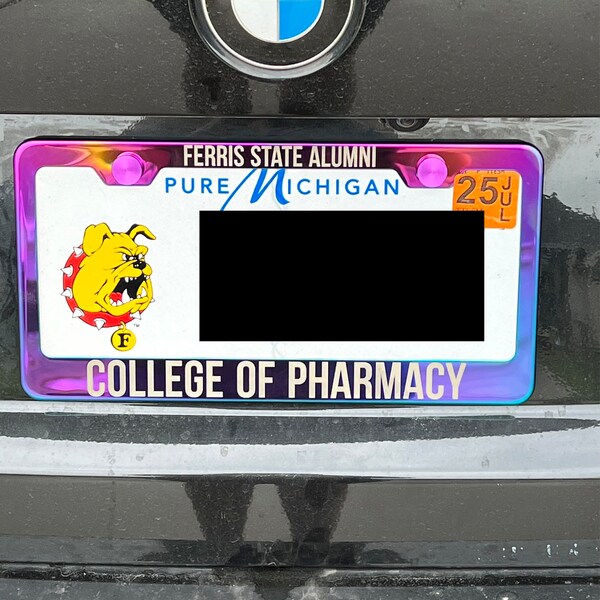 KA Depot Custom Laser Engraved Stainless Steel License Plate Frame