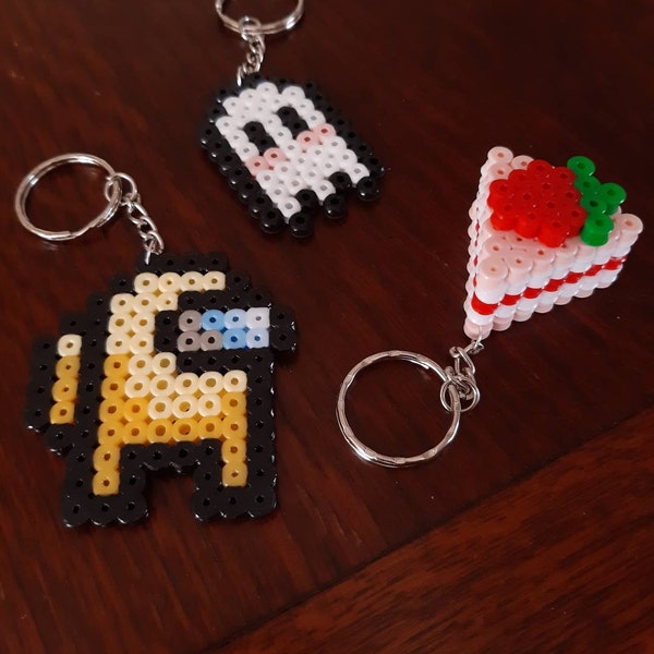 Halloween Ghost Pixel Art Magnet Keychain Badge Pin Spooky Creepy Cute ...