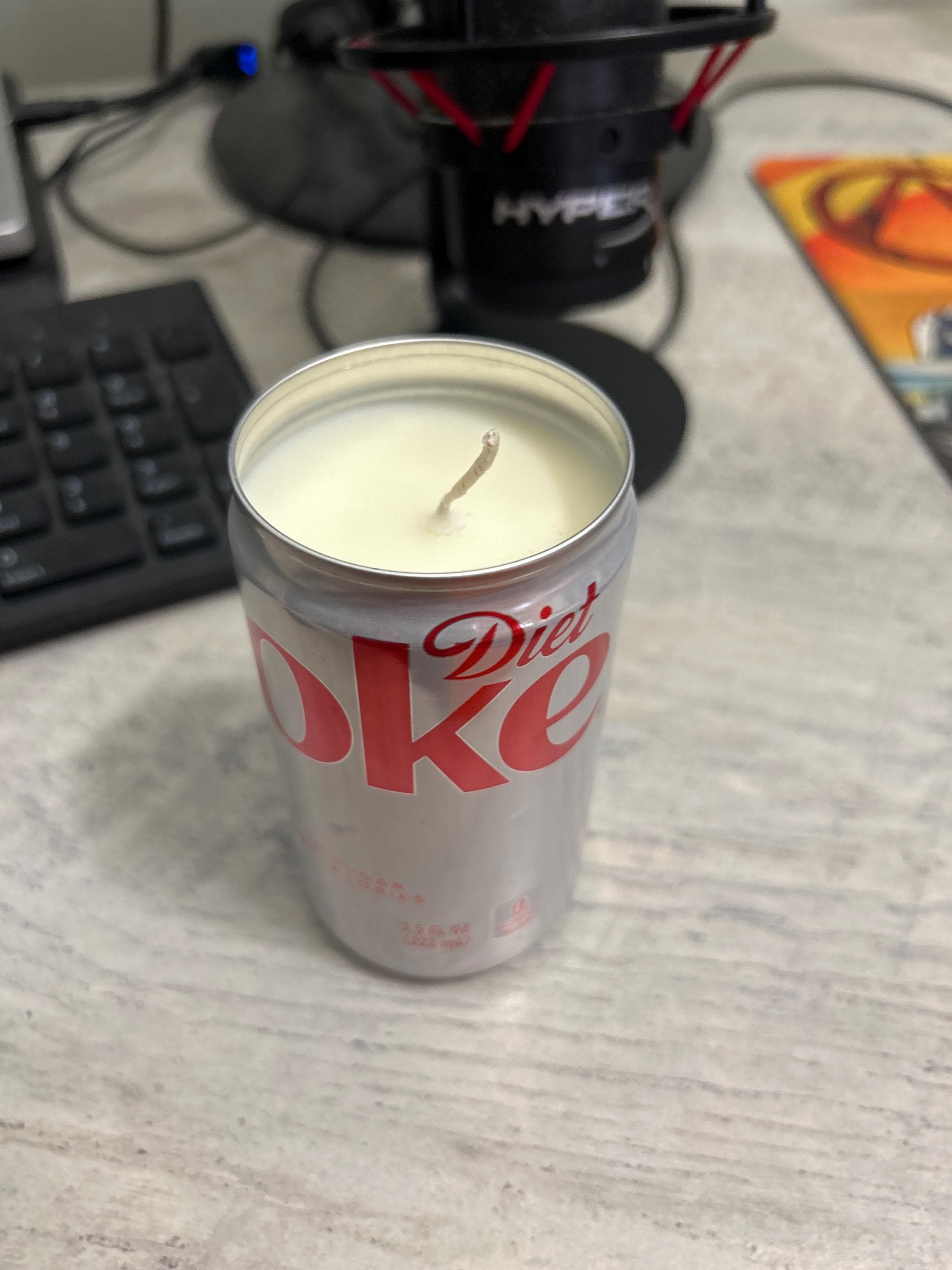 Diet Coke Soy Candle - Hand Poured Diet Coca Cola Soda Can Candle - Custom Scented Soda Pop Candle