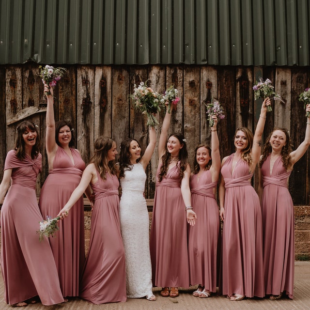 LIGHT DUSTY PINK Multiway Bridesmaid Dress: Handmade - Etsy Canada LIGHT DUSTY PINK Multiway Bridesmaid Dress: Handmade - Etsy Canada