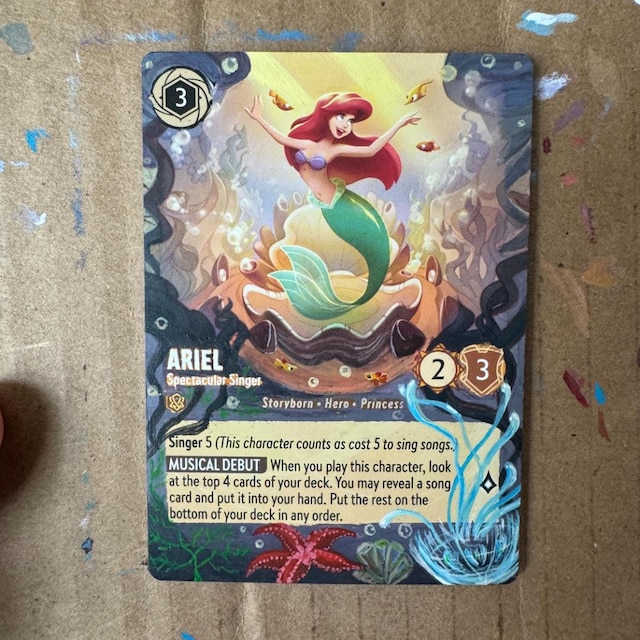 Made to Order Disney Lorcana Card Altered Art - Ariel Spetacular