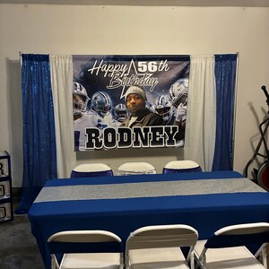 BUNDLE Floor Decal & Backdrop, Custom Birthday Floor Decal, Custom Birthday Banner, Step and Repeat Backdrop, Picture Photo Backdrop