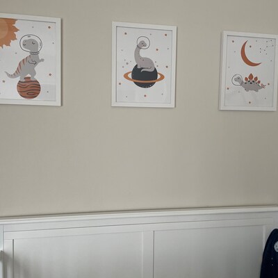 Printable Dino Astronauts Wall Art for Nursery Decor, Digital Download ...