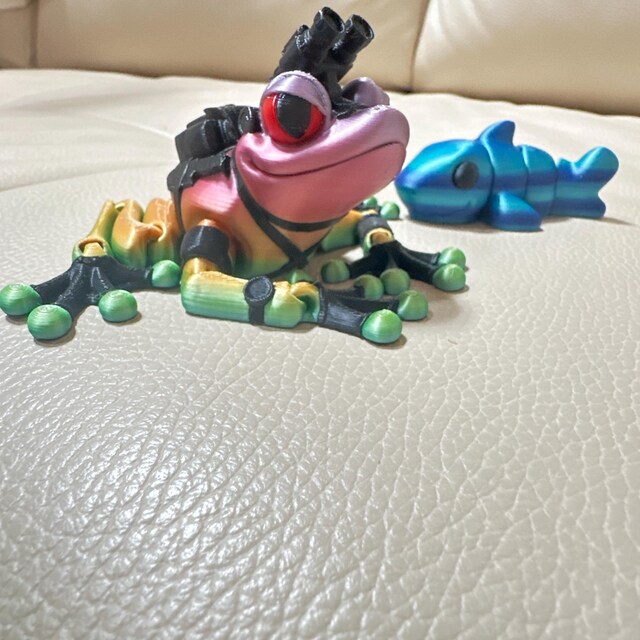 Special Ops Frog 3d Printed - Flexi Frog - Etsy