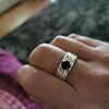 Anillo De Boda Hecho A Mano De Plata De Ley 925