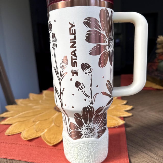 Daisy Engraved 40 Oz Stanley Protour | Custom Stanley | Flower