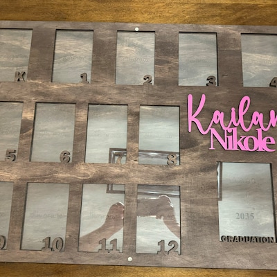 XL 4x6s School Years Photo Picture Frame Wall Art - Etsy