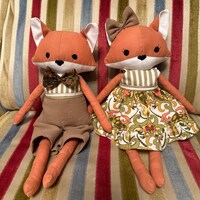 Fox Sewing Pattern PDF Make a Fox or Wolf Woodland Animal Cloth Doll ...