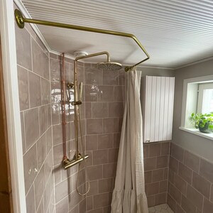 Double Curtain Rail With Different Pipes for Window With - Etsy