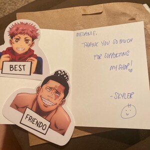 Jujutsu Kaisen Yuji Itadori And Aoi Todo Best Friend Decal Etsy