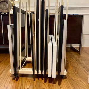 UNZERO unzero art storage rack, wood storage stand for canvas