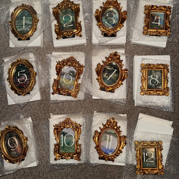 Monet Garden Wedding Table Numbers 1-25: Eclectic Digital Download - Etsy