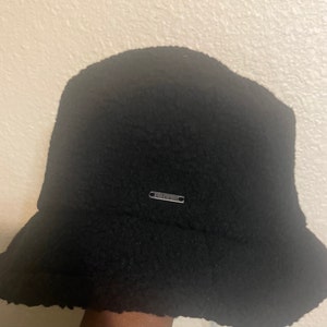Teddy Fur Winter Bucket Hat, Organic Cotton Lined, Chemo Cap