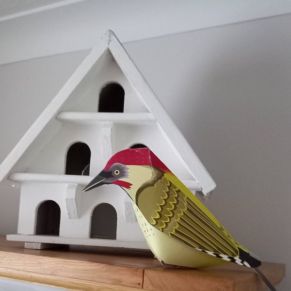 Wall Art, DIY Woodpecker, Paper Art Craft Project - Etsy