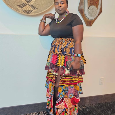 Stretchy Midi/short Summer Kente Dress Ankara Dress Dashiki African ...
