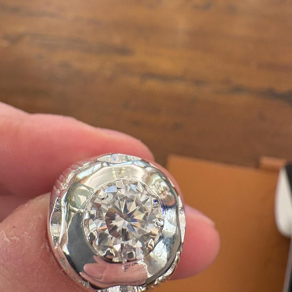 Natural Ruby GF Men's Ring, 925 Sterling Silver, Handmade Ring, July ...