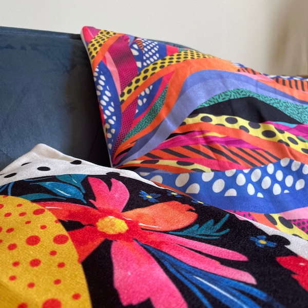 Cushion Cover Set Of 4 Linen Decorative Square Pillowcase Pillow Cover 45X45cm For Home Decor Sofa Bedroom Car Abstract Face, Covers by Wayfair