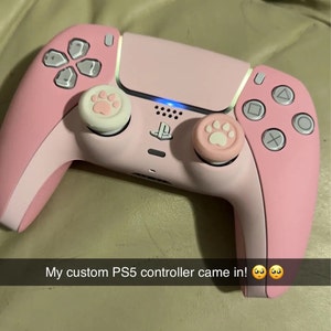 Custom Pastel and Baby Pink Themed Playstation 5 PS5 Dualsense Wireless  Controller 