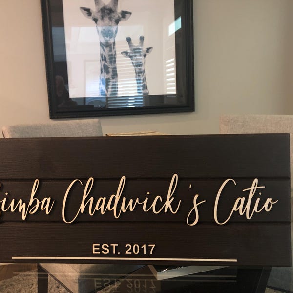 Custom Backyard Oasis Sign, Welcome to Our Backyard Sign, Custom Sign ...