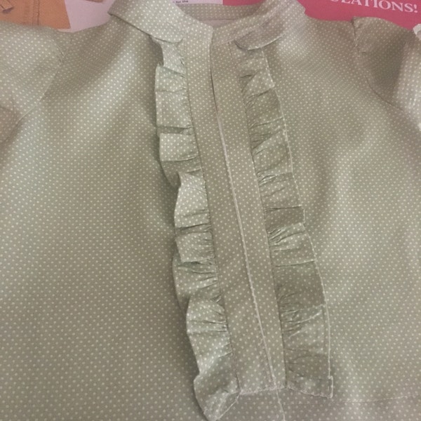 Baby Girl Blouse PDF Sewing Pattern – Button-down With Peter Pan Collar ...