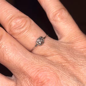 Customer photo from Marta, Raw Black Diamond Ring in Sterling Silver