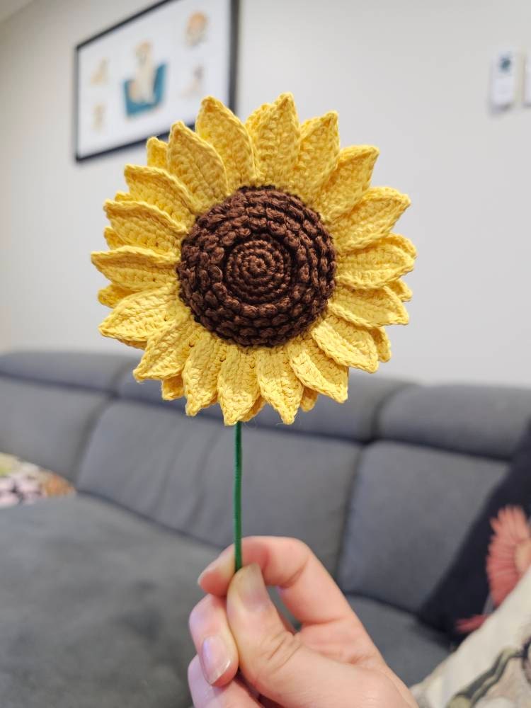Sunflower Crochet Pattern, Crochet Flower Bouquet Pattern, Crochet Flower Pattern, Wedding Flower