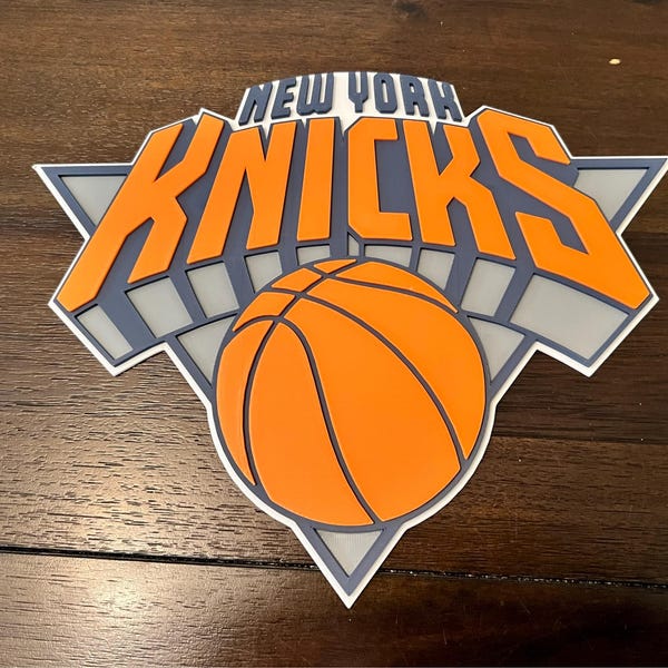 Knicks | Custom 3D Printed Sign | Wall-mounted Decor for Man Cave - Etsy