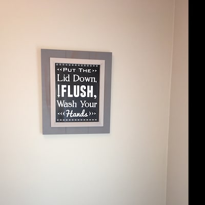 Put the Lid Down, Flush, Wash Your Hands, Wash Your Hands Print ...