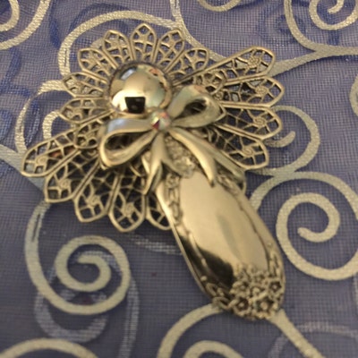 Jewelry Spoon Angel Pins Silver Filigree Cabochons Pendant Bridesmaids ...