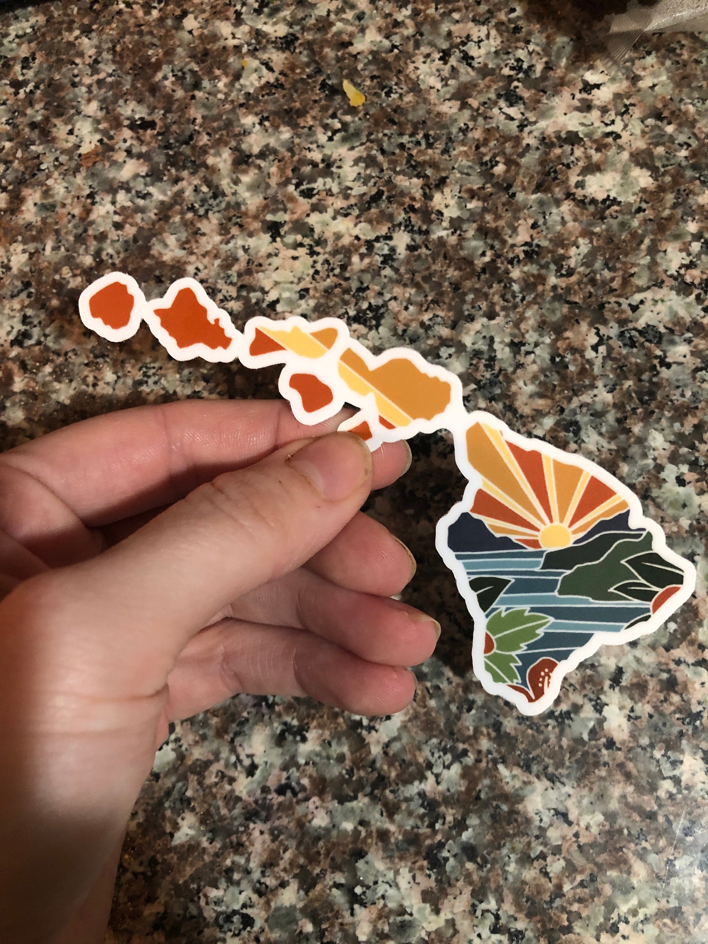 Hawaii Durable Sticker | High Quality Bumper Sticker | United States Vinyl Decal | Weatherproof Sticker | Water Bottle Sticker | 4&quot;