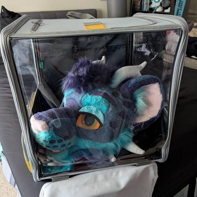 Large Waterproof Furhead Backpack,perfect for Cosplay,kig Kemono