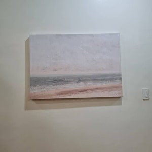 Minimalist Beach Painting, Muted Landscape Print, Beach House Wall Art, Coastal Wall Art, Neutral Wall Art, INSTANT DOWNLOAD - SE084