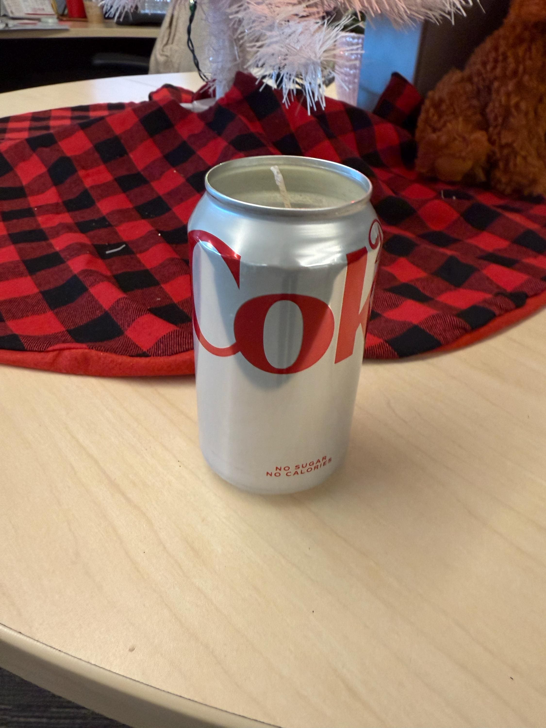 Diet Coke Soy Candle - Hand Poured Diet Coca Cola Soda Can Candle - Custom Scented Soda Pop Candle