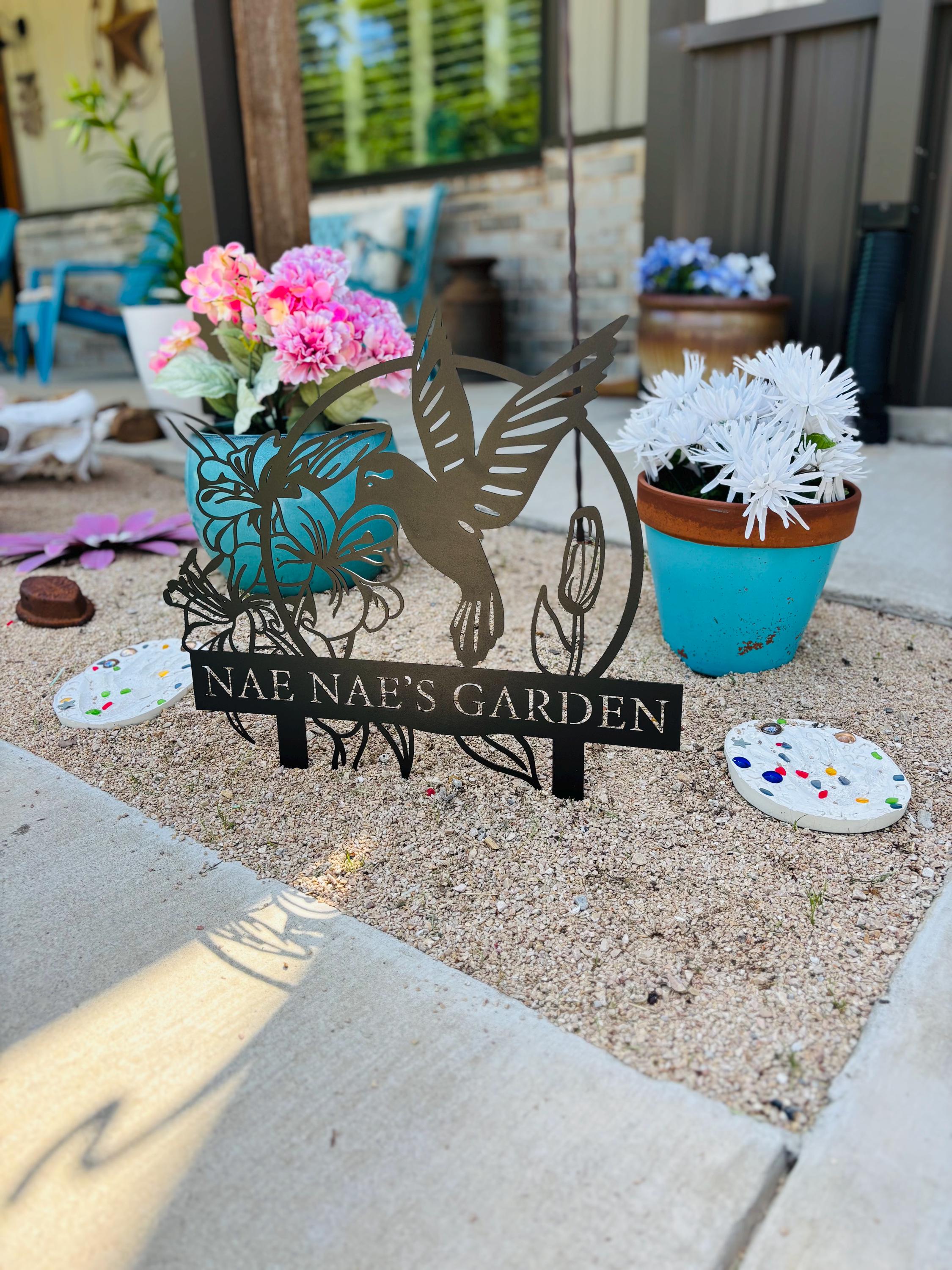 Custom Metal Garden Stake, Garden Marker, Every Garden Metal Stake, Personalized Gift, Gardener Name Sign, Mom Garden Sign, Outdoor Yard Art