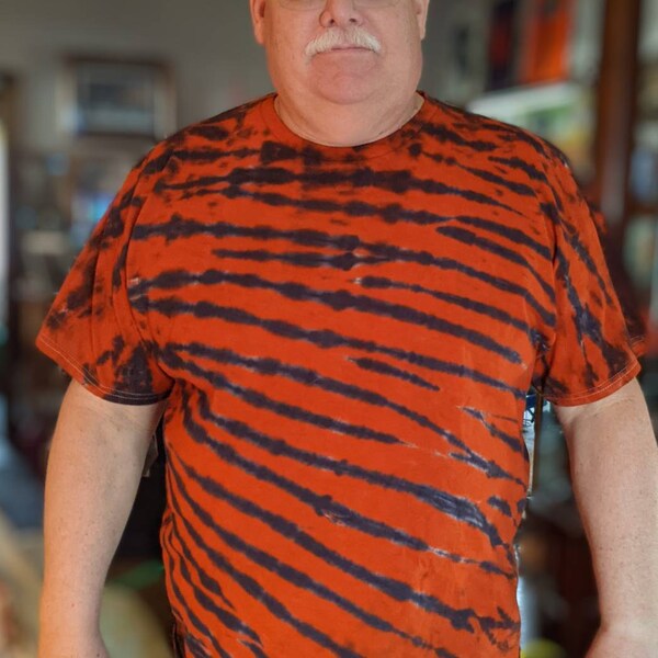 Colortone Hand-Dyed Tie Dye T-Shirt - Unique Lagoon Color, Large Adult Size